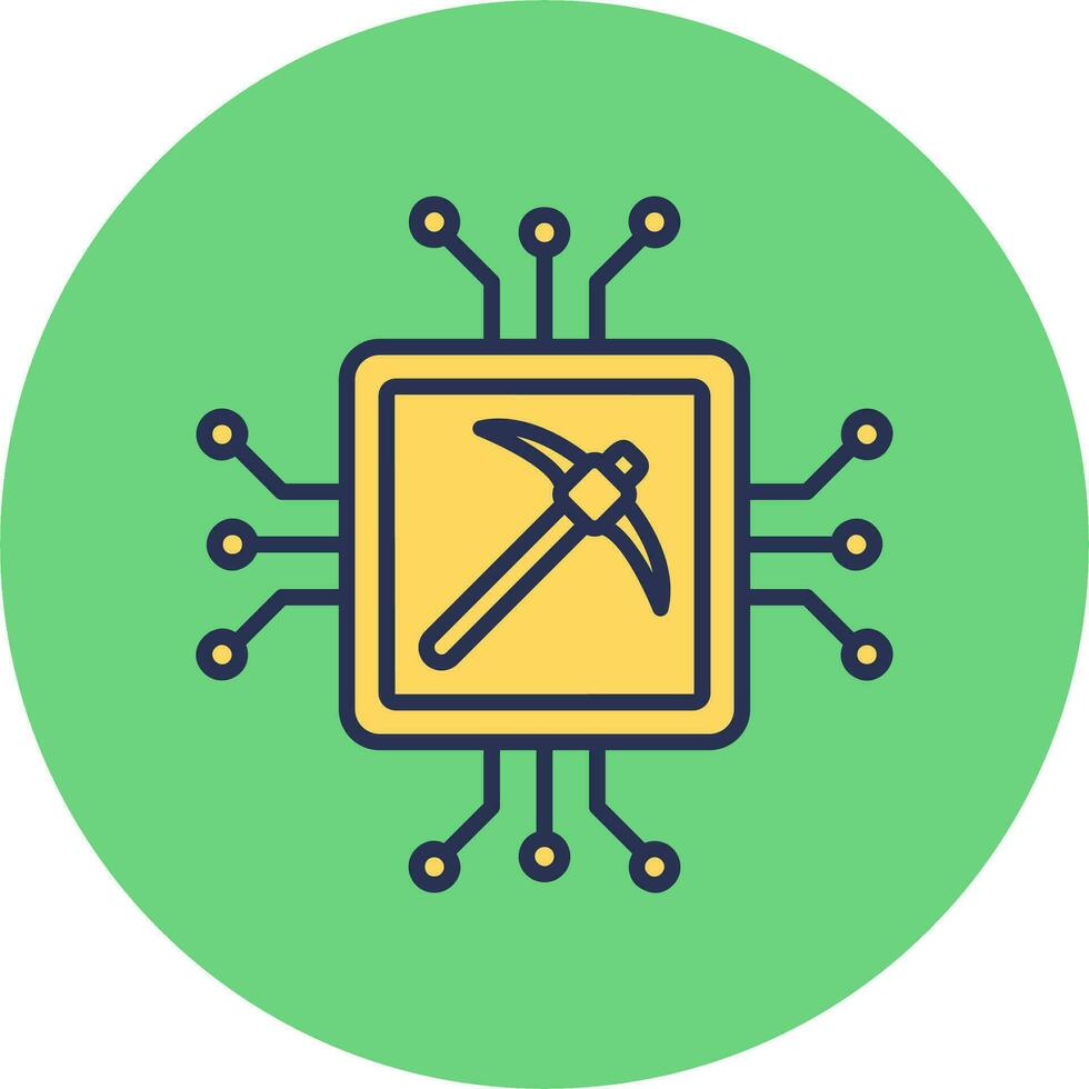 Gpu Mining Vector Icon