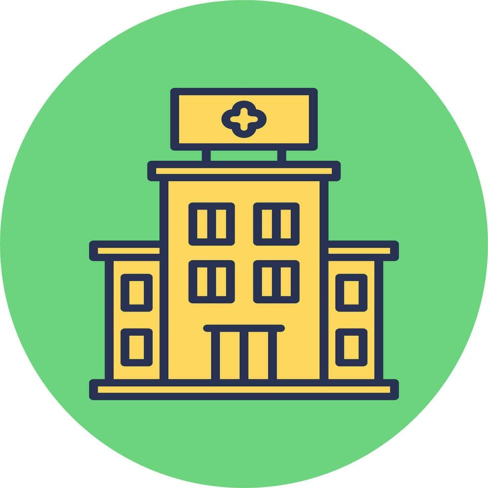 Hospital Building Vector Icon