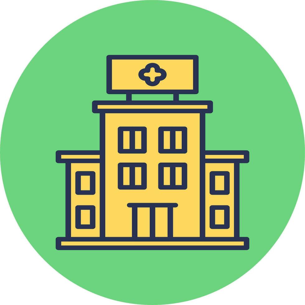 Hospital Building Vector Icon