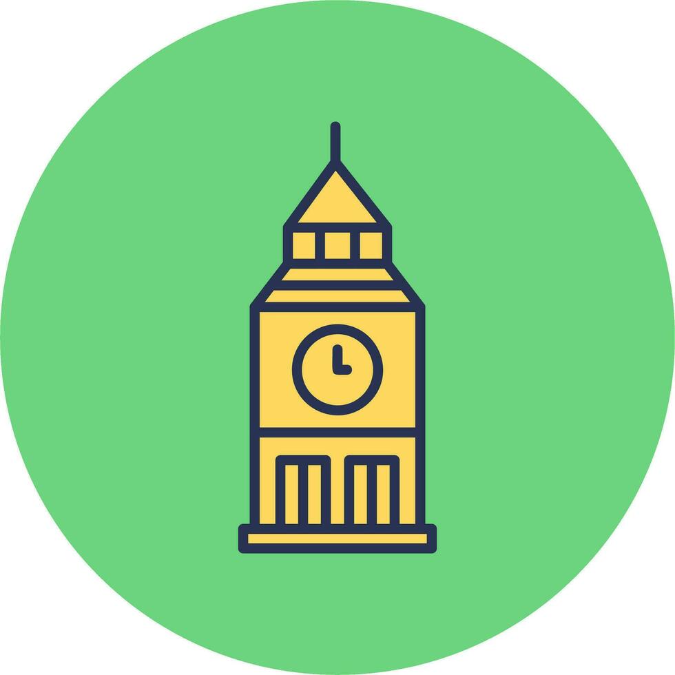 Clock Tower Vector Icon