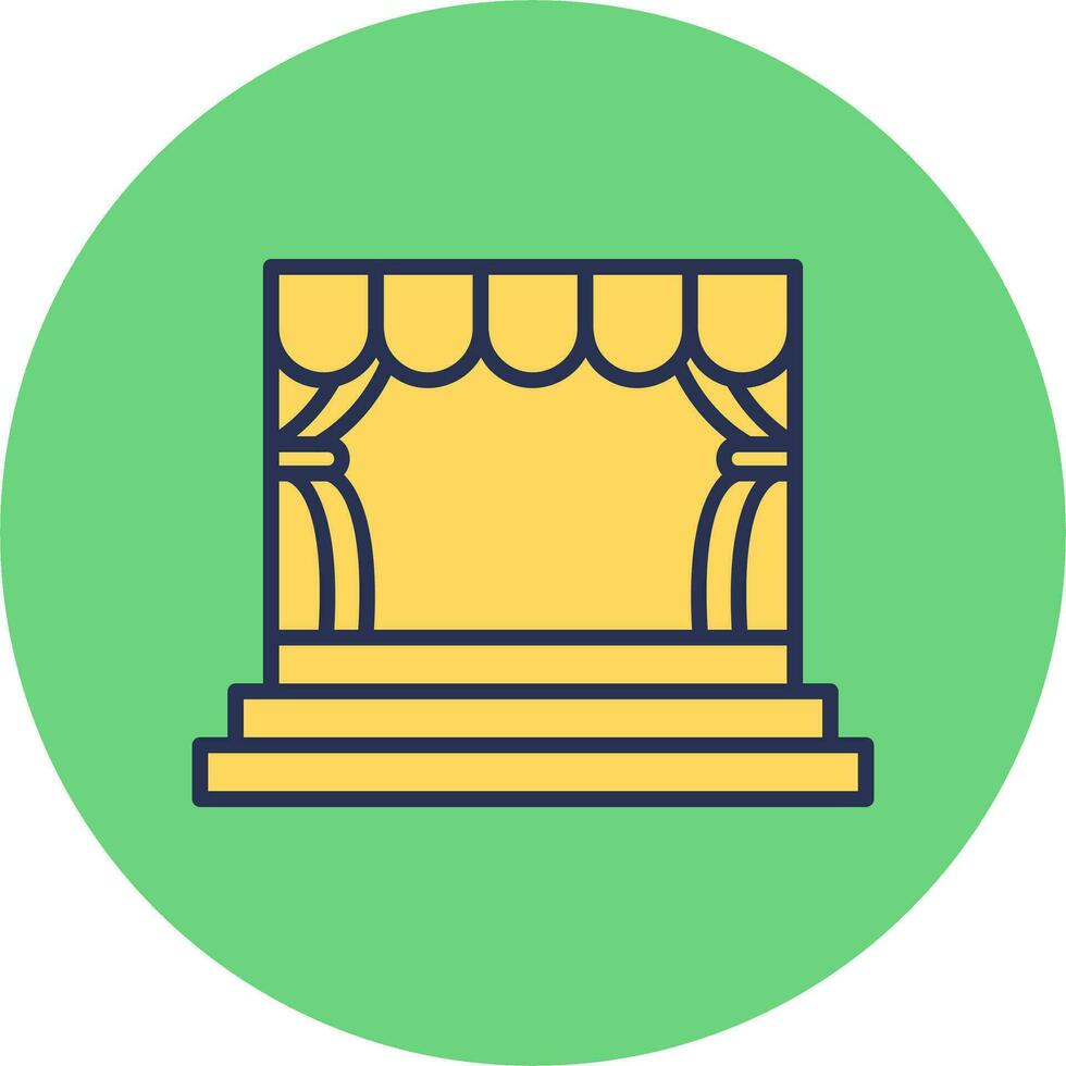 Stage Vector Icon