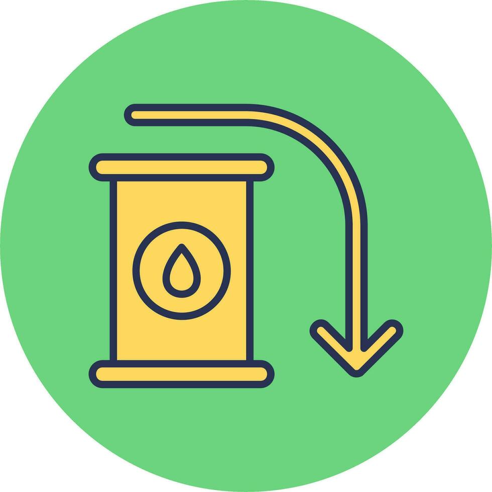 Oil Down Vector Icon