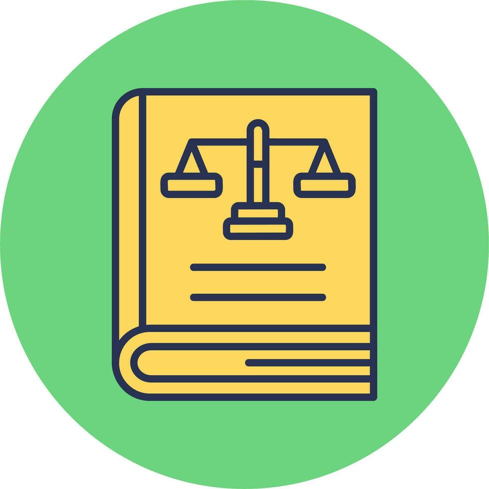 Law Book Vector Icon