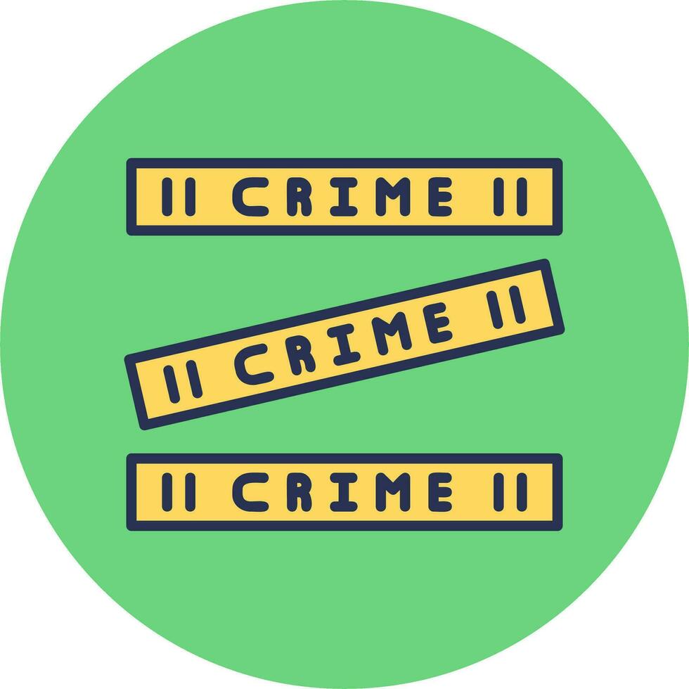 crimen escena vector icono