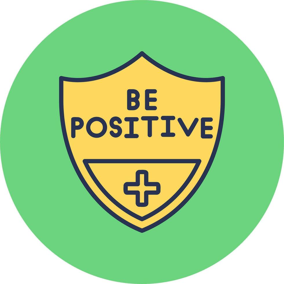 Be Positive Vector Icon