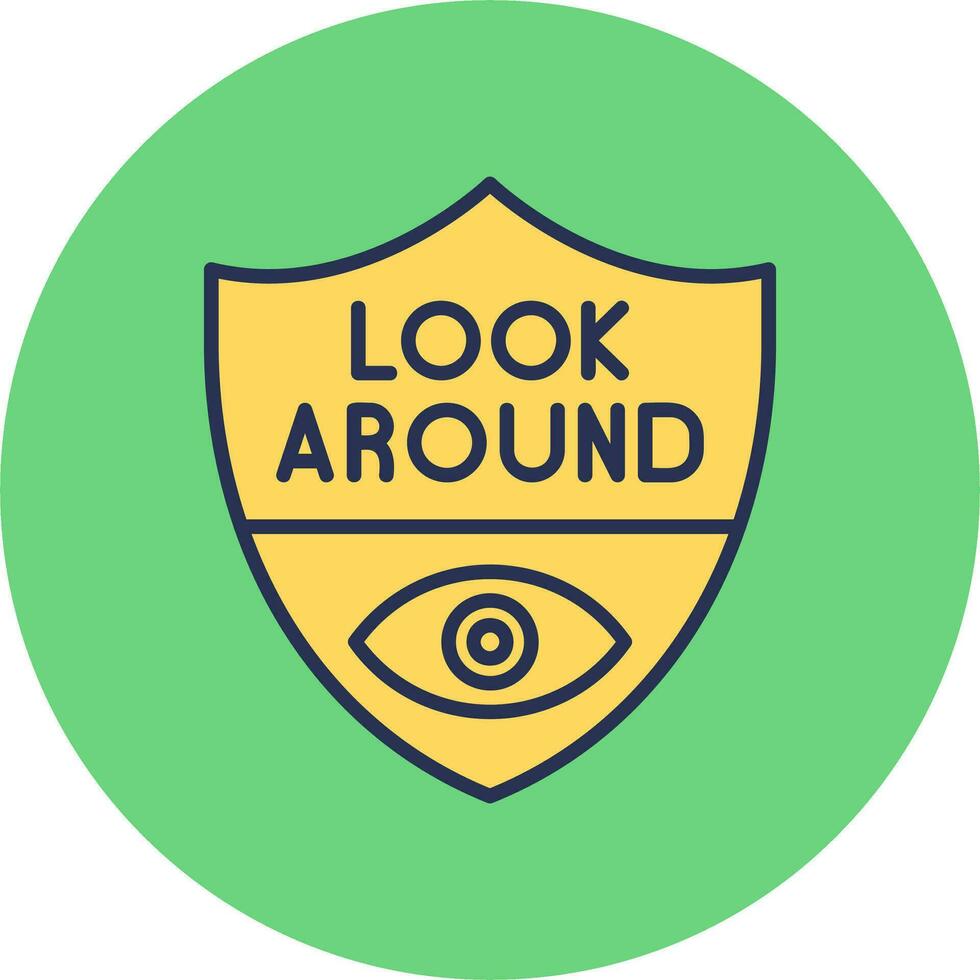 Look Around Vector Icon
