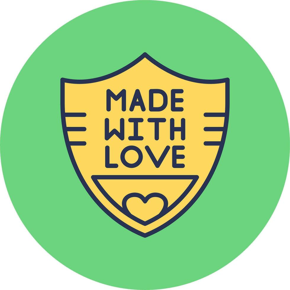 Made With Love Vector Icon