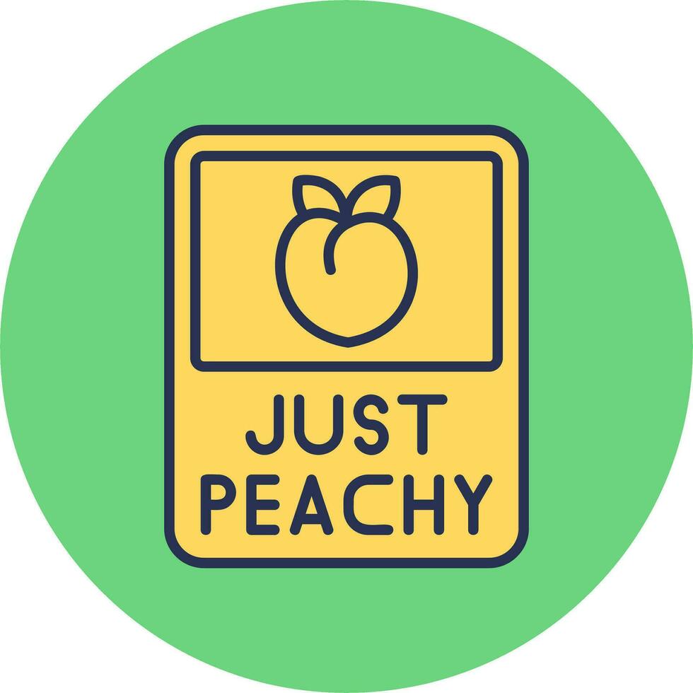 Just Peachy Vector Icon