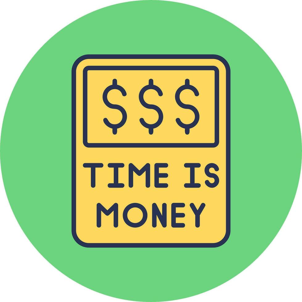 Time Is Money Vector Icon