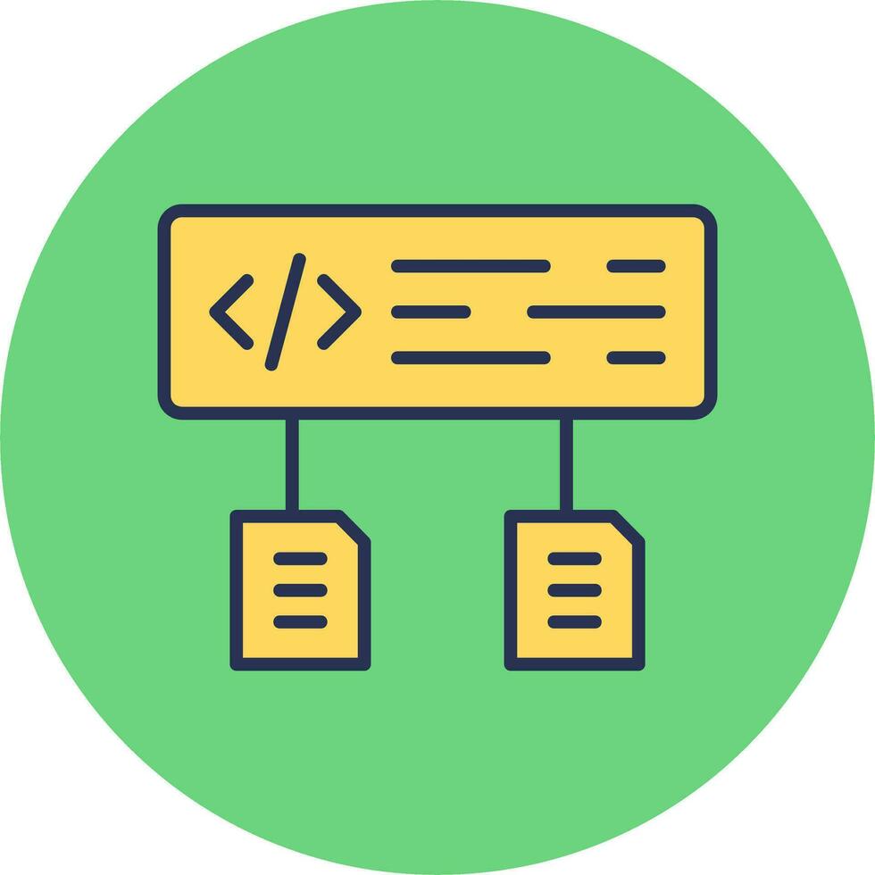 Data Flow Vector Icon