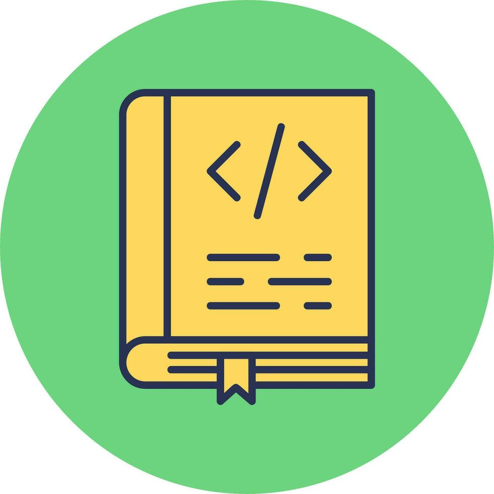 Coding Book Vector Icon