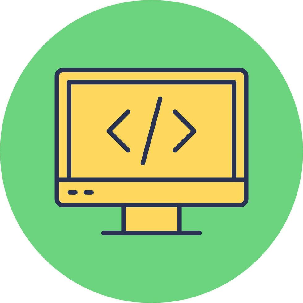 icono de vector de codificación web