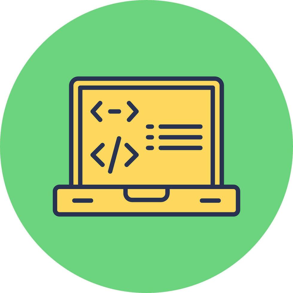 icono de vector de programación