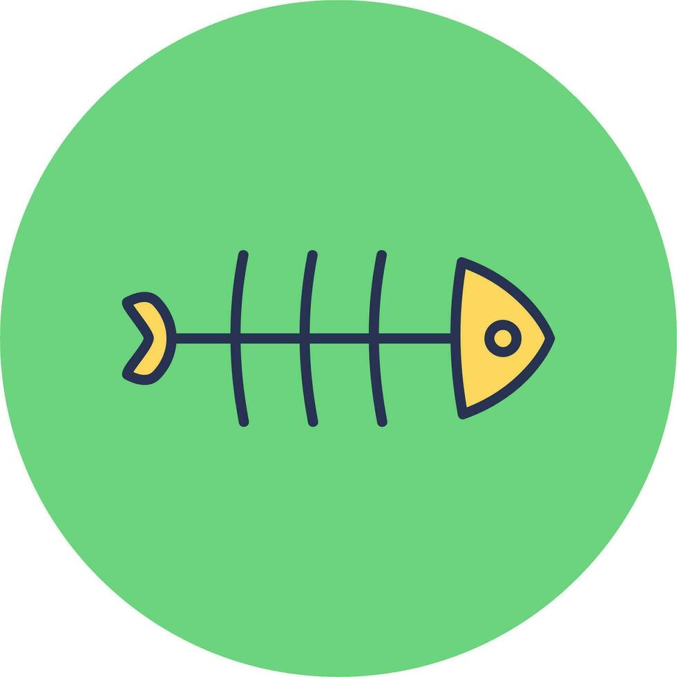 espinas de pescado vector icono