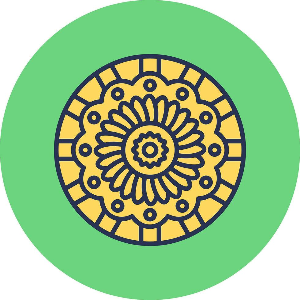 icono de vector de mandala