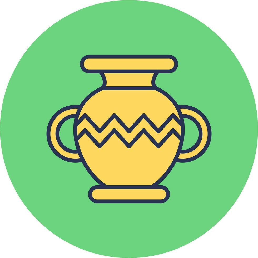 icono de vector de florero