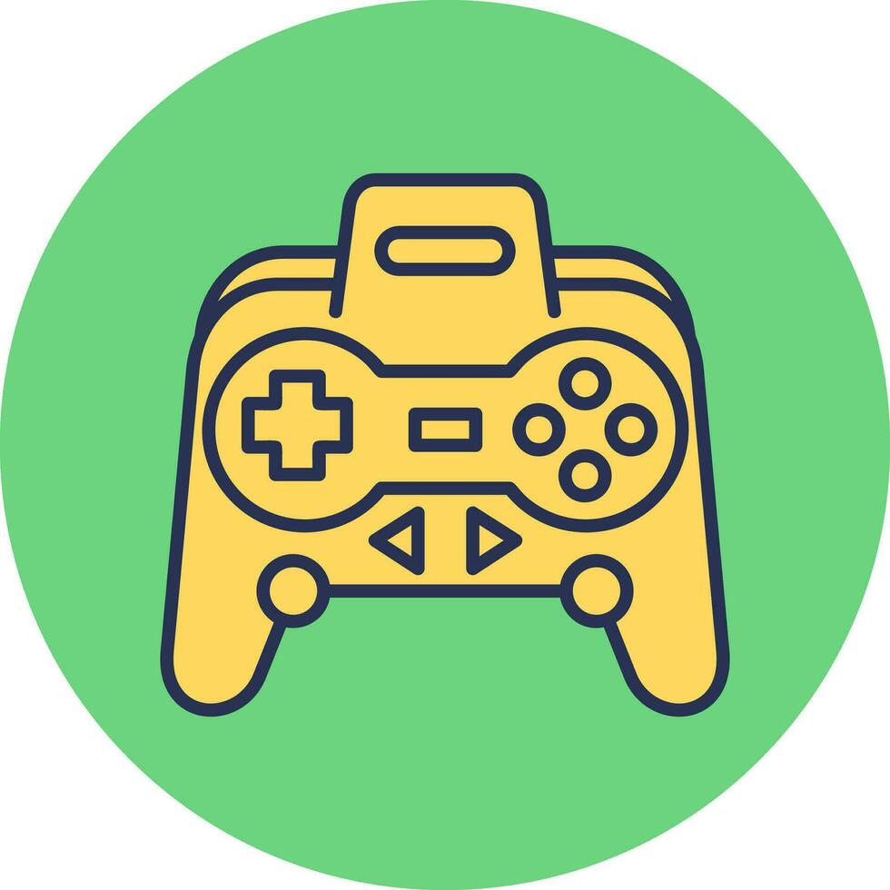 icono de vector de controlador de juego