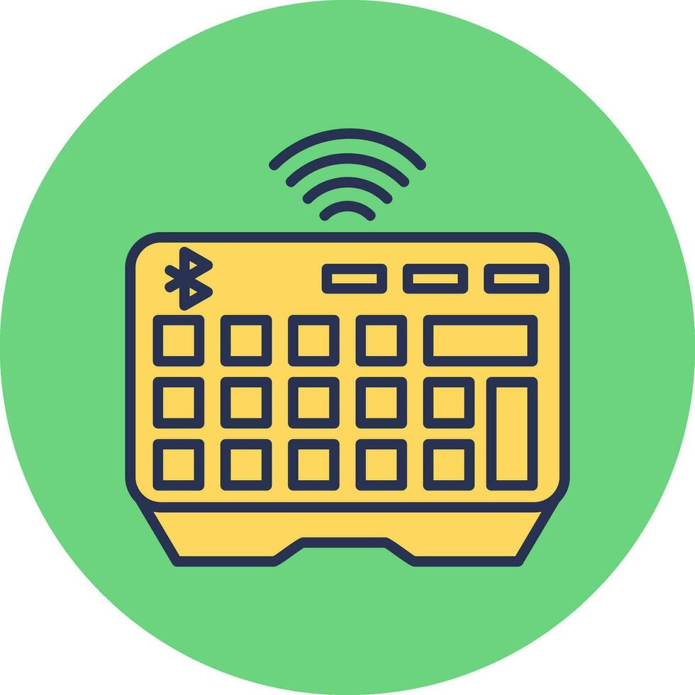 Wireless Keyboard Vector Icon