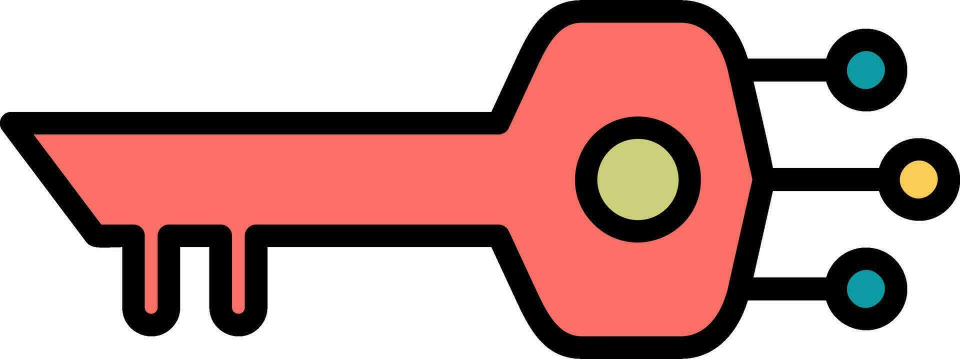 Digital Key Vector Icon