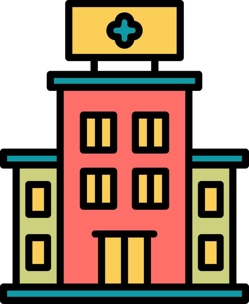 Hospital Building Vector Icon
