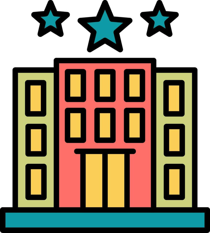 icono de vector de hotel