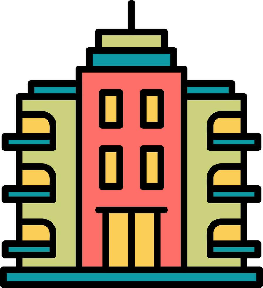 icono de vector de edificio