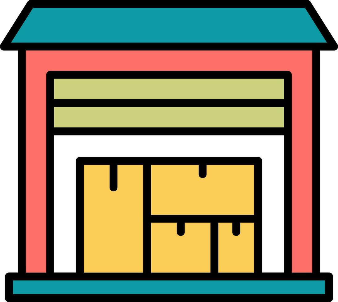 Warehouse Vector Icon