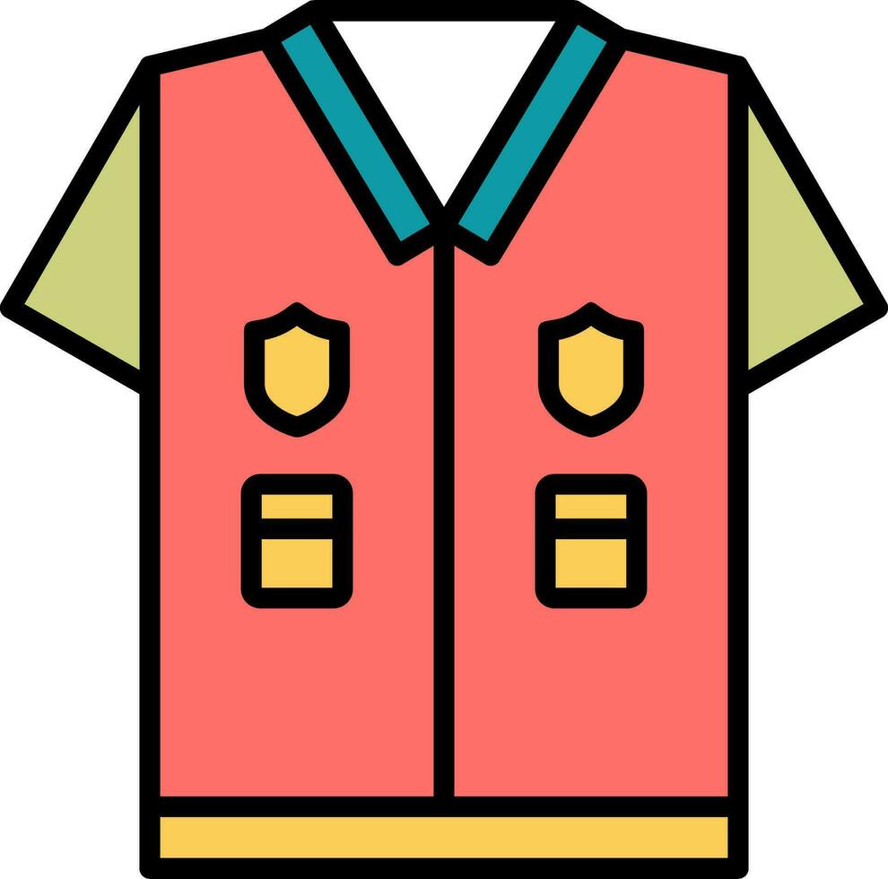 Police Uniform Vector Icon
