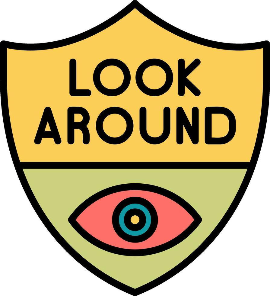 Look Around Vector Icon