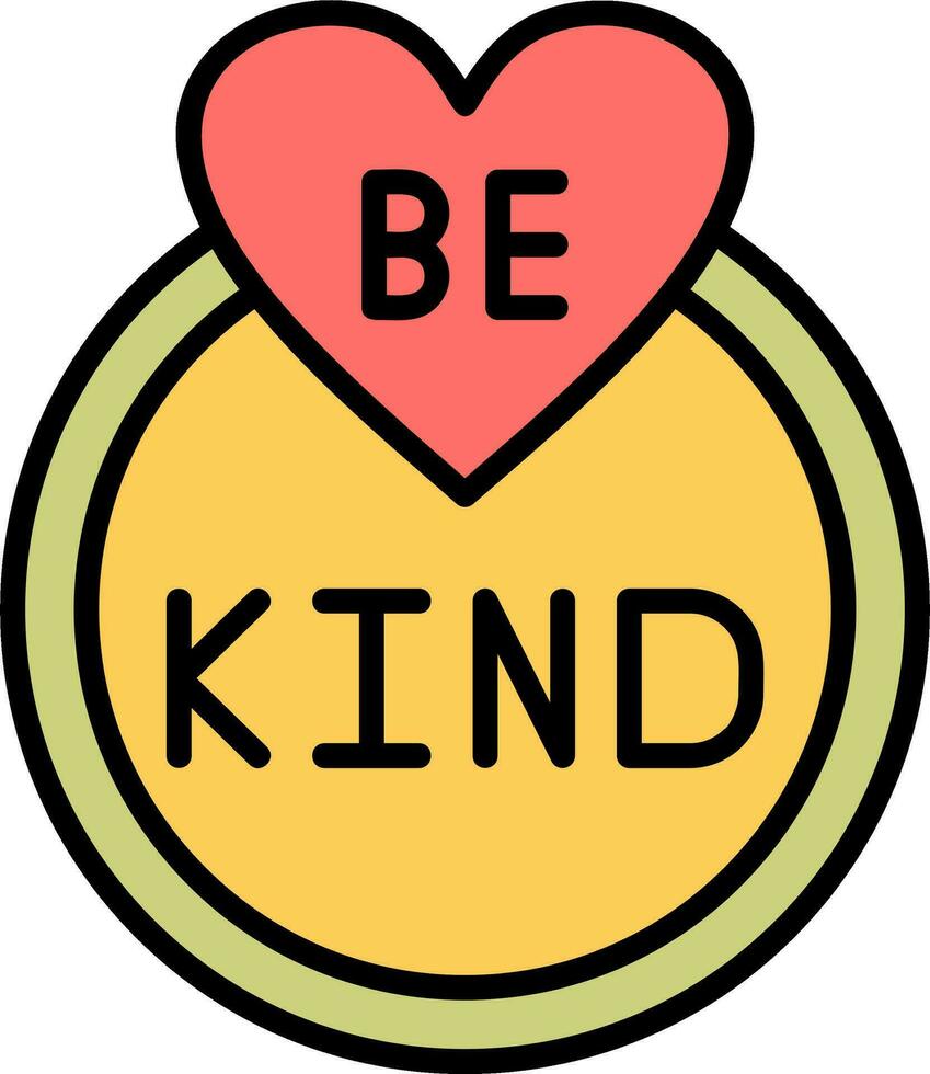 Be Kind Vector Icon