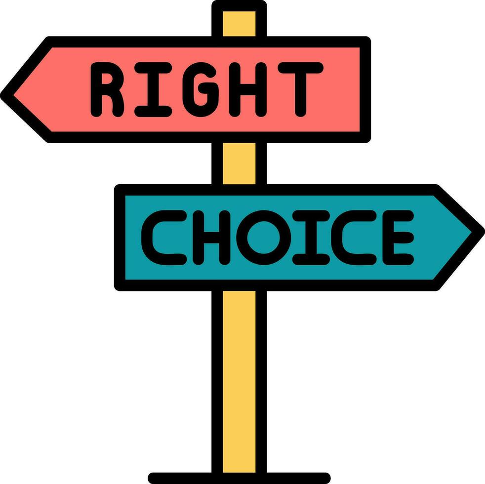 Right Choice Vector Icon