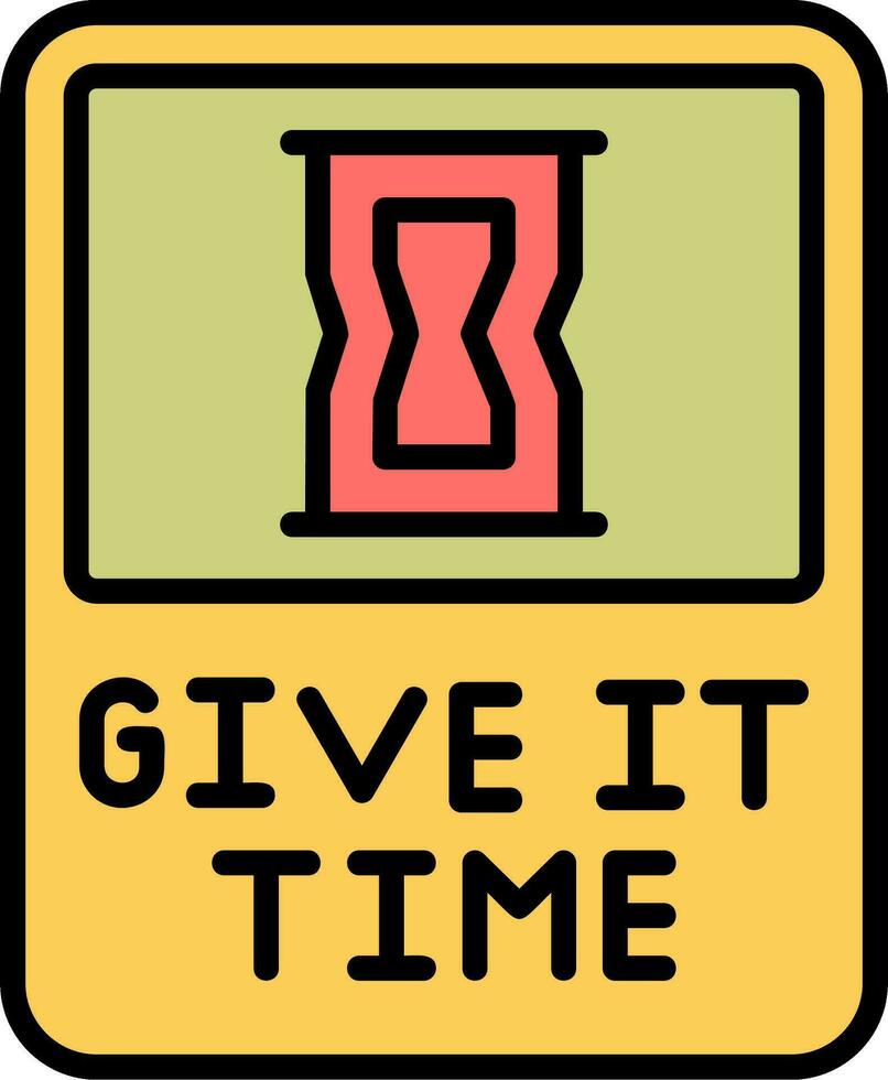 Give It Time Vector Icon