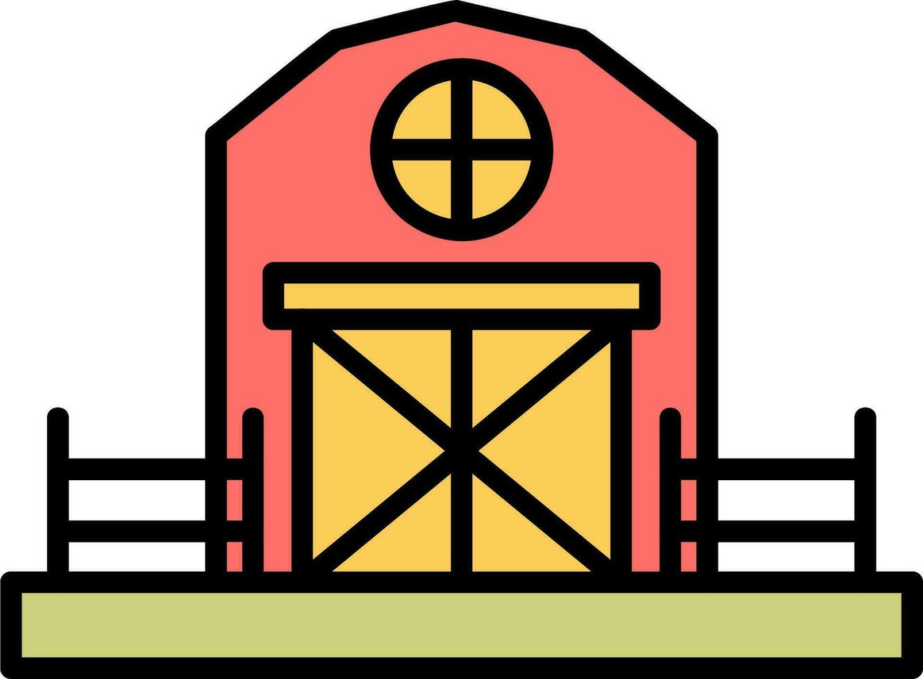 cowshed Vector Icon