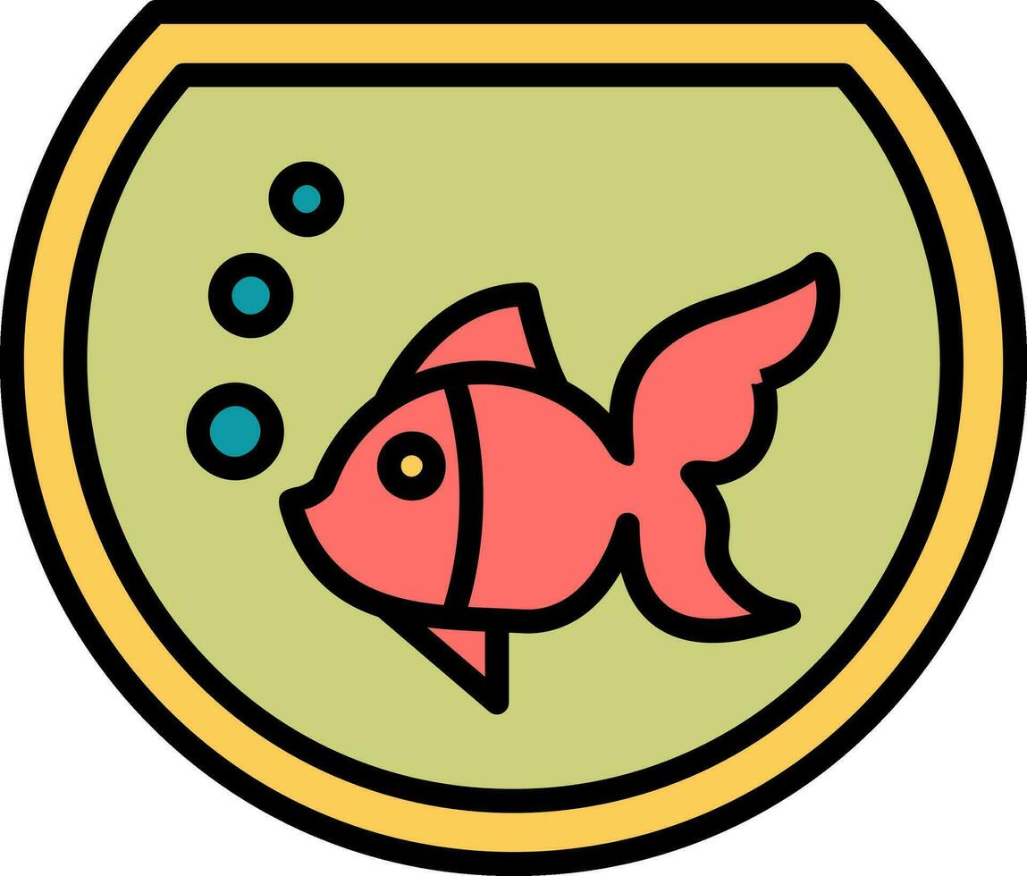 fish bowl Vector Icon