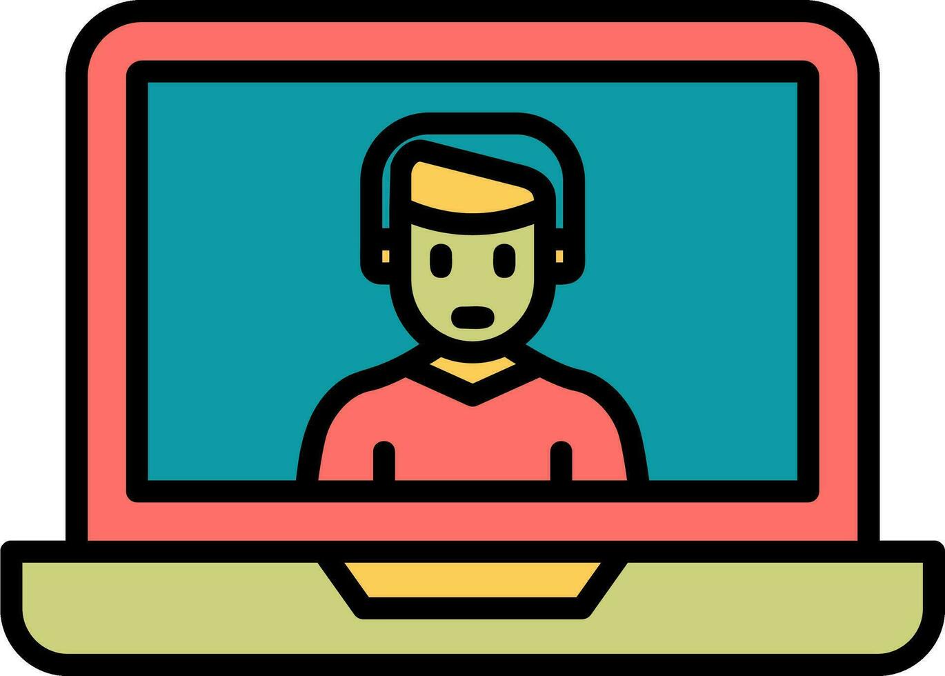 Video Conference Vector Icon