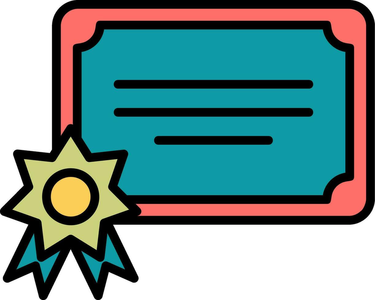 Certificate Vector Icon