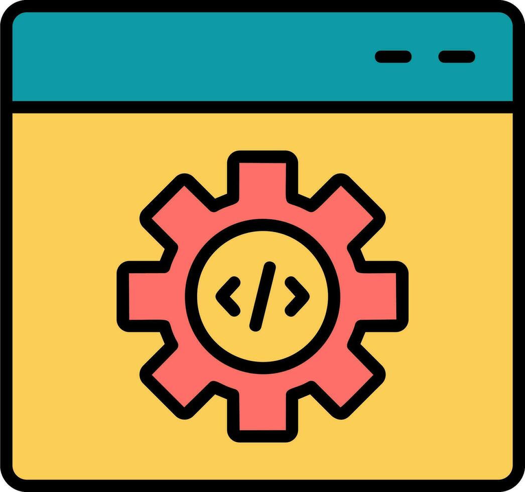 código mejoramiento vector icono