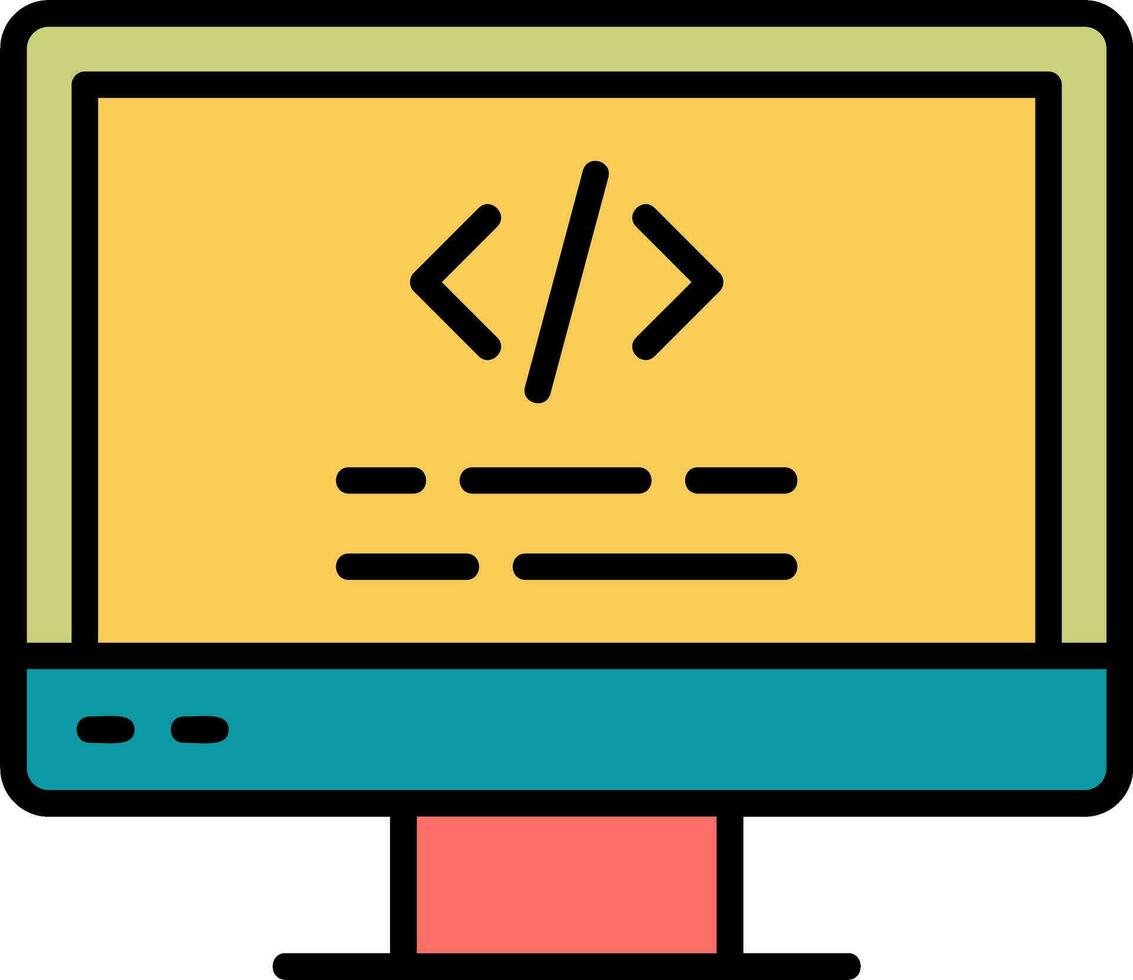 Computer Vector Icon