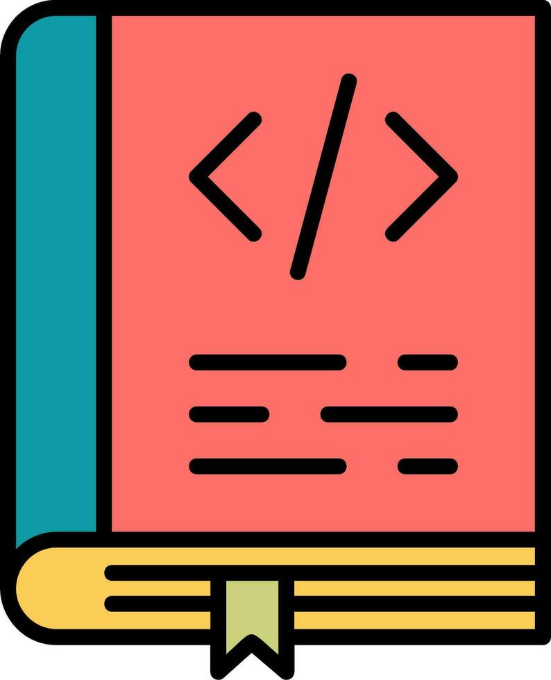 Coding Book Vector Icon
