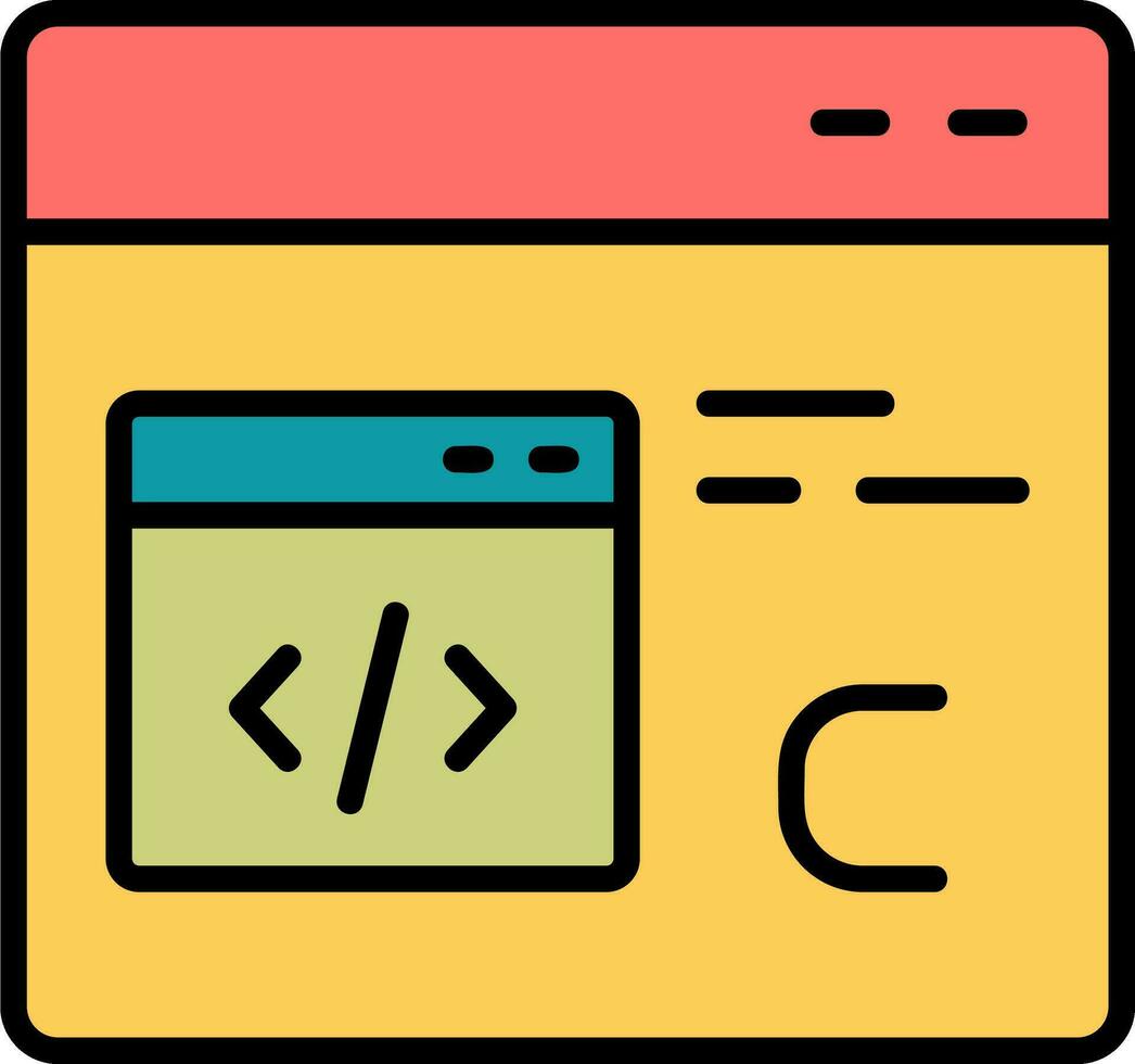Computer Languages Vector Icon