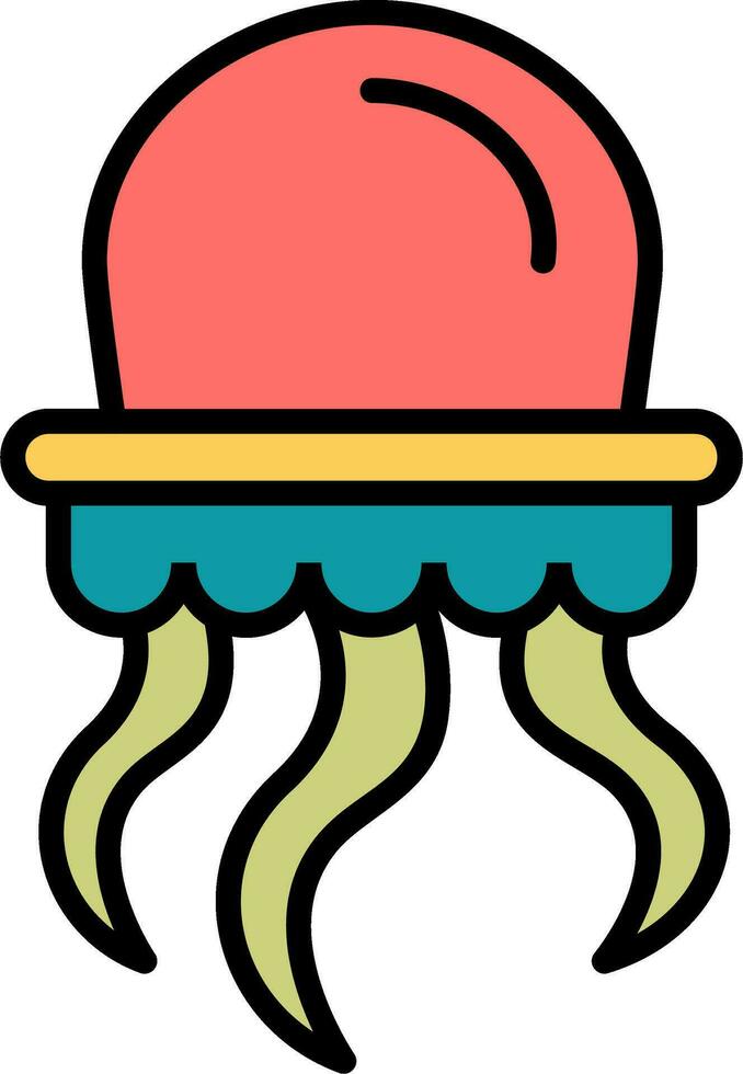 icono de vector de medusas