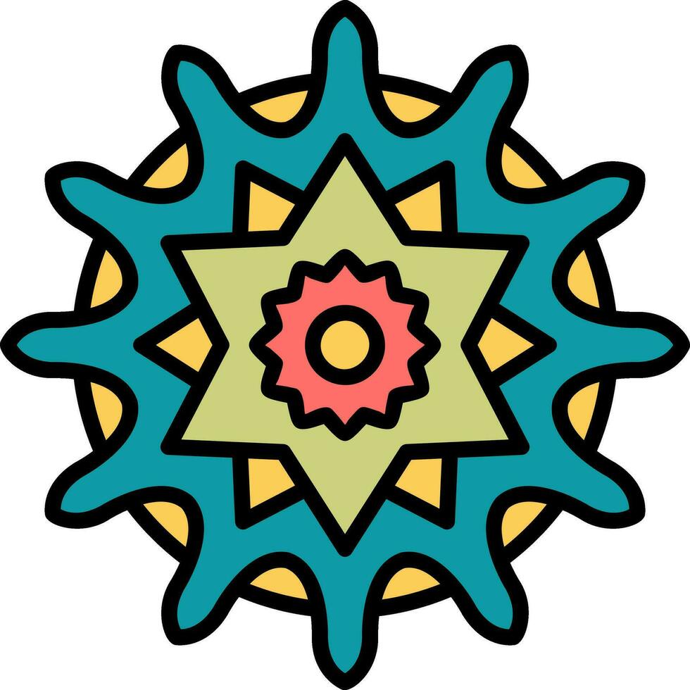 icono de vector de mandala