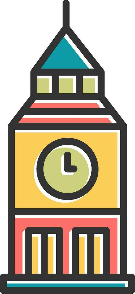 Clock Tower Vector Icon