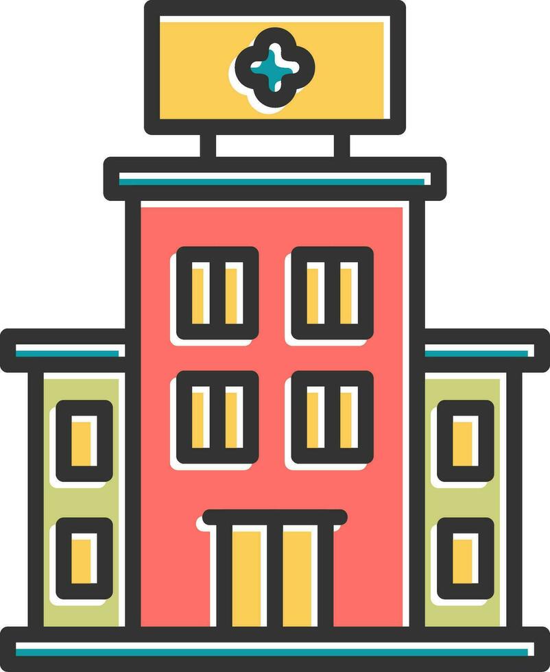 Hospital Building Vector Icon