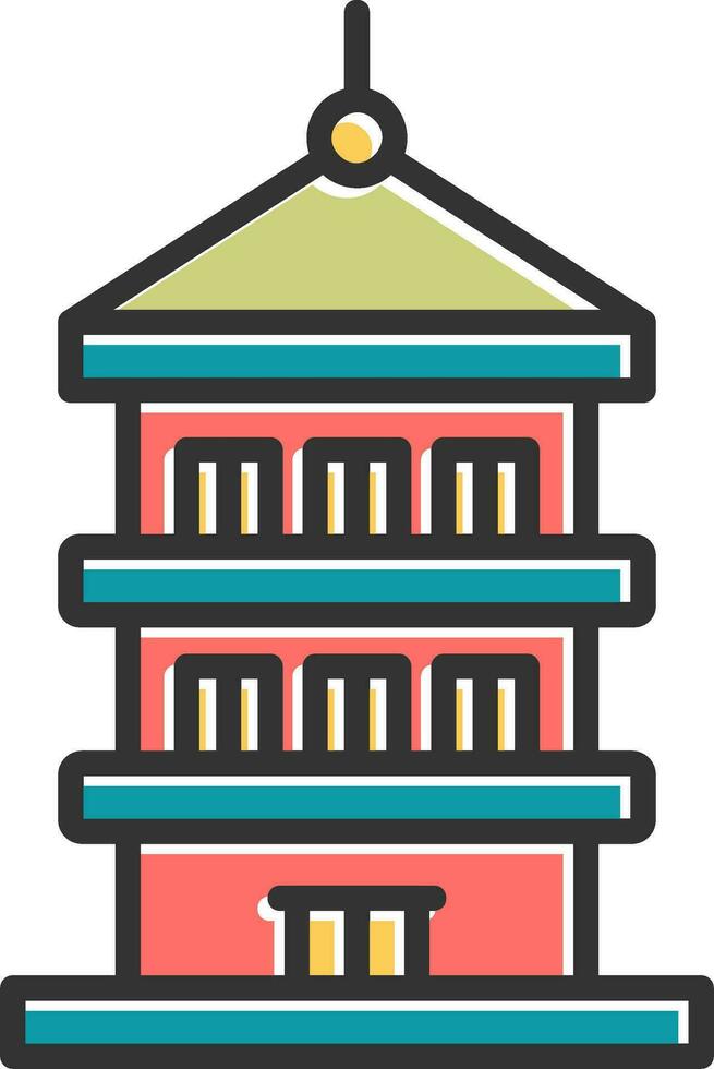 Pagoda Vector Icon