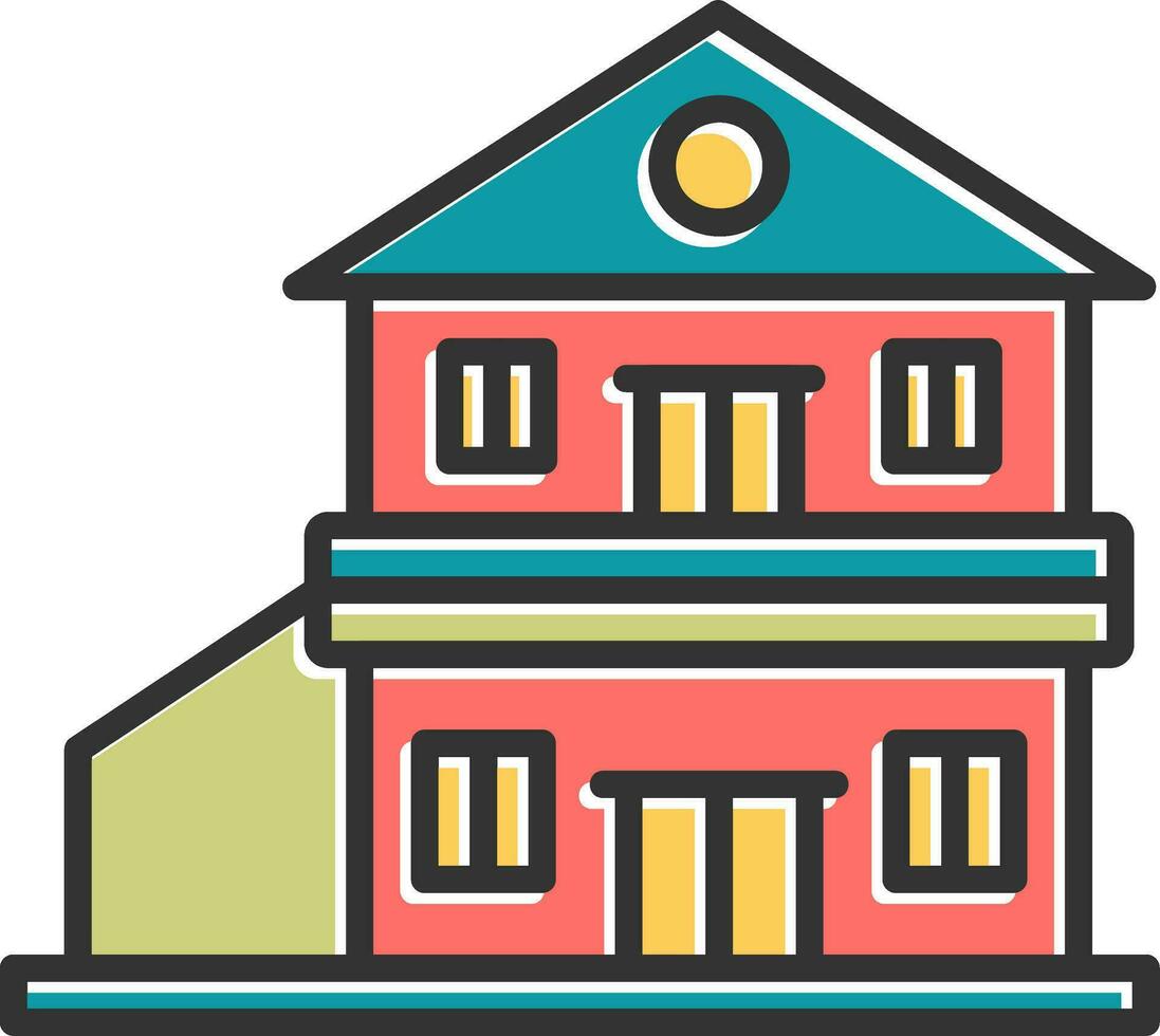 Mansion Vector Icon