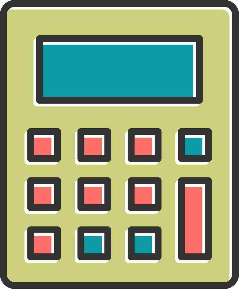 icono de vector de calculadora