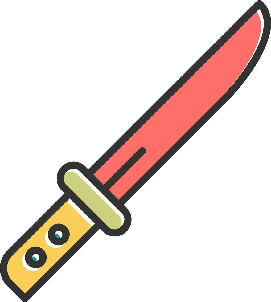 icono de vector de cuchillo