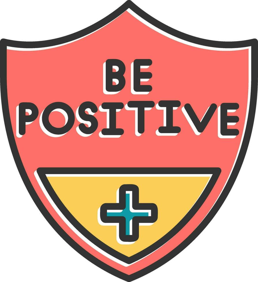 Be Positive Vector Icon