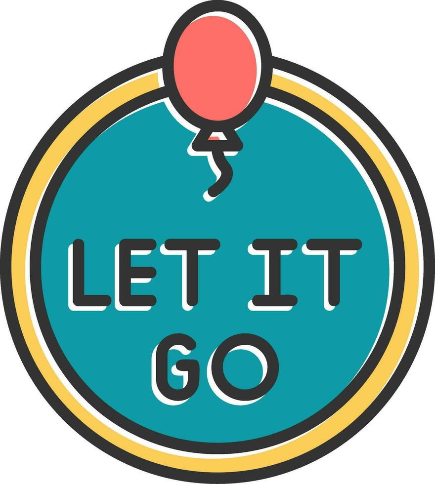 Let It Go Vector Icon 31442599 Vector Art at Vecteezy